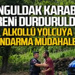 Zonguldak-Karabük treni durduruldu... Alkollü yolcuya jandarma müdahalesi