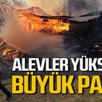 Alevler yükseldi yangın panik yaşattı