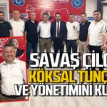 Savaş Çiloğlu ve yönetimi Başkan Köksal Tunçtürk’ü kutladı