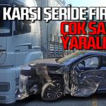 Yoldan çıktı karşı şeride fırladı: Çok sayıda yaralı var