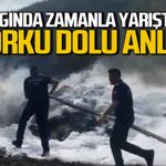 Yangında dakikalarla yarıştılar: Korku dolu anlar