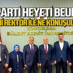 AK Parti heyetinden Rektör Ulusoy’a hayırlı olsun ziyareti