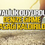 Zonguldak'ta denize girme yasağı kaldırıldı.