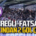 Ereğli Belediyespor ile Fatsa maçında 2 gol atıldı