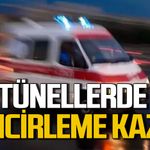 Zonguldak'ta tünellerde zincirleme kaza: 3 araç kazaya karıştı