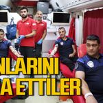 Zabıta kanını feda etti: Özel günlerinde anlamlı kampanyayı desteklediler