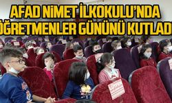 AFAD Nimet İlkokulu’nda Öğretmenler Gününü kutladı  eğitim verdi