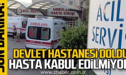 Atatürk Devlet Hastanesi doldu! Hasta kabul edilmiyor!