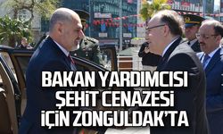 Bakan yardımcısı şehit cenazesi için Zonguldak'ta!