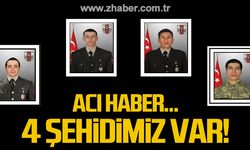 Fuat Özer, Gökhan Demir, Ömer Yıldırım ve Mehmet Ali Çap şehit oldu!