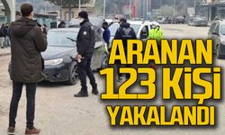 Aranan 123 kişi yakalandı!