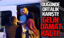 Düğünde ortalık karıştı: Gelin ve damat kaçtı!