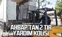 Ahbap'tan 2 tır yardım kolisi