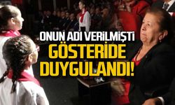 Onun adı verilmişti... Gösteride duygulandı