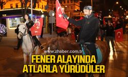Fener alayında atlarla yürüdüler