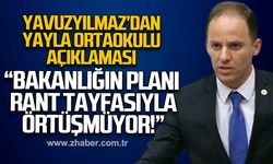 "Bakanlığın planı rant tayfasıyla örtüşmüyor!"