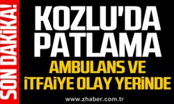 Kozlu'da patlama... Ambulans ve itfaiye olay yerinde