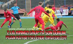 2. Lig Kırmızı Grup'ta son durum... Puan kaybetselerde zirvedeler!