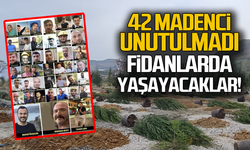 42 şehit madencinin isimleri fidanlarda yaşayacak