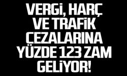 Vergi, harç ve trafik cezalarına yüzde 123 zam geliyor!