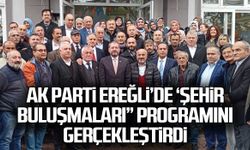 AK Parti Ereğli’de ‘Şehir buluşmaları” programını gerçekleştirdi