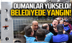 Ereğli Belediyesi'nde dumanlar yükseldi... "Yangın"