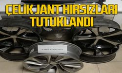 Çelik jant hırsızları tutuklandı