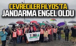 Çevreciler Filyos'ta... Jandarma izin vermedi!