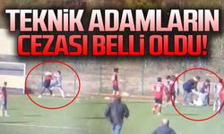 Maçta kavga eden teknik adamların cezası belli oldu...