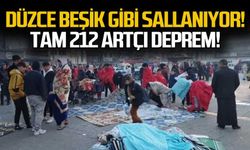 Düzce beşik gibi sallanıyor! Tam 212 deprem