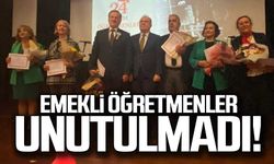 Emekli öğretmenler unutulmadı