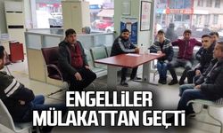 Engelliler mülakattan geçti