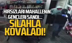 Hırsızları mahalledeki gençler sandı: Silah çekerek kovaladı!