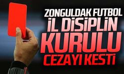 Zonguldak Futbol İl Disiplin Kurulu cezayı kesti
