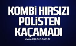 Kombi hırsızı polisten kaçamadı