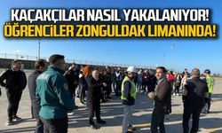Kaçakçılar nasıl yakalanıyor... Öğrenciler Zonguldak Limanı'nda