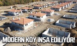 Modern köy inşaası başladı!