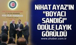 Nihat Ayaz'ın "Boyacı Sandığı" ödüle layık görüldü