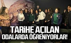 Tarihe açılan odalarda öğreniyorlar!