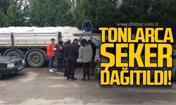 Tonlarca şeker dağıtıldı!
