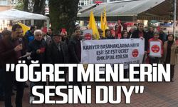 "Öğretmenlerin sesini duy"