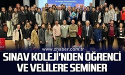 SINAV KOLEJİ'NDEN ÖĞRENCİ VE VELİLERE SEMİNER