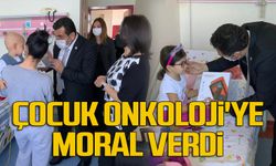 Çocuk Onkoloji'ye moral verdi