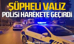 Yol kenarındaki şüpheli valiz polisi harekete geçirdi