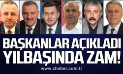 Başkanlar açıkladı... Yılbaşında zam!