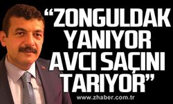 “Zonguldak Yanıyor, Avcı Saçını Tarıyor”