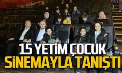 15 yetim çocuk sinemayla tanıştı