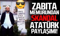 Zabıta memurundan skandal Atatürk paylaşımı