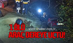 Zonguldak-Ankara yolunda kaza: Araç dereye uçtu!