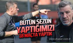 Şenol Demir: Bütün sezon yaptığımızı 18 maçta yaptık
